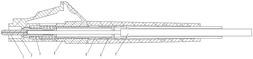 Optical fiber connector and optical contact part module of same