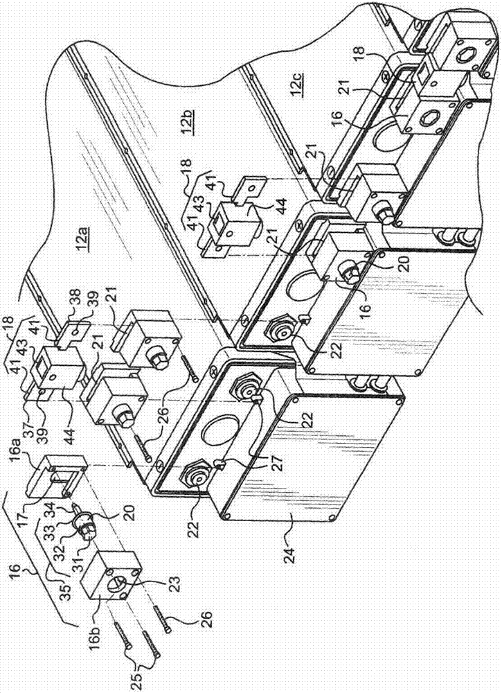 Battery pack with connecting device