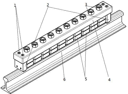 Electromagnetic magnetic rail brake and control method thereof