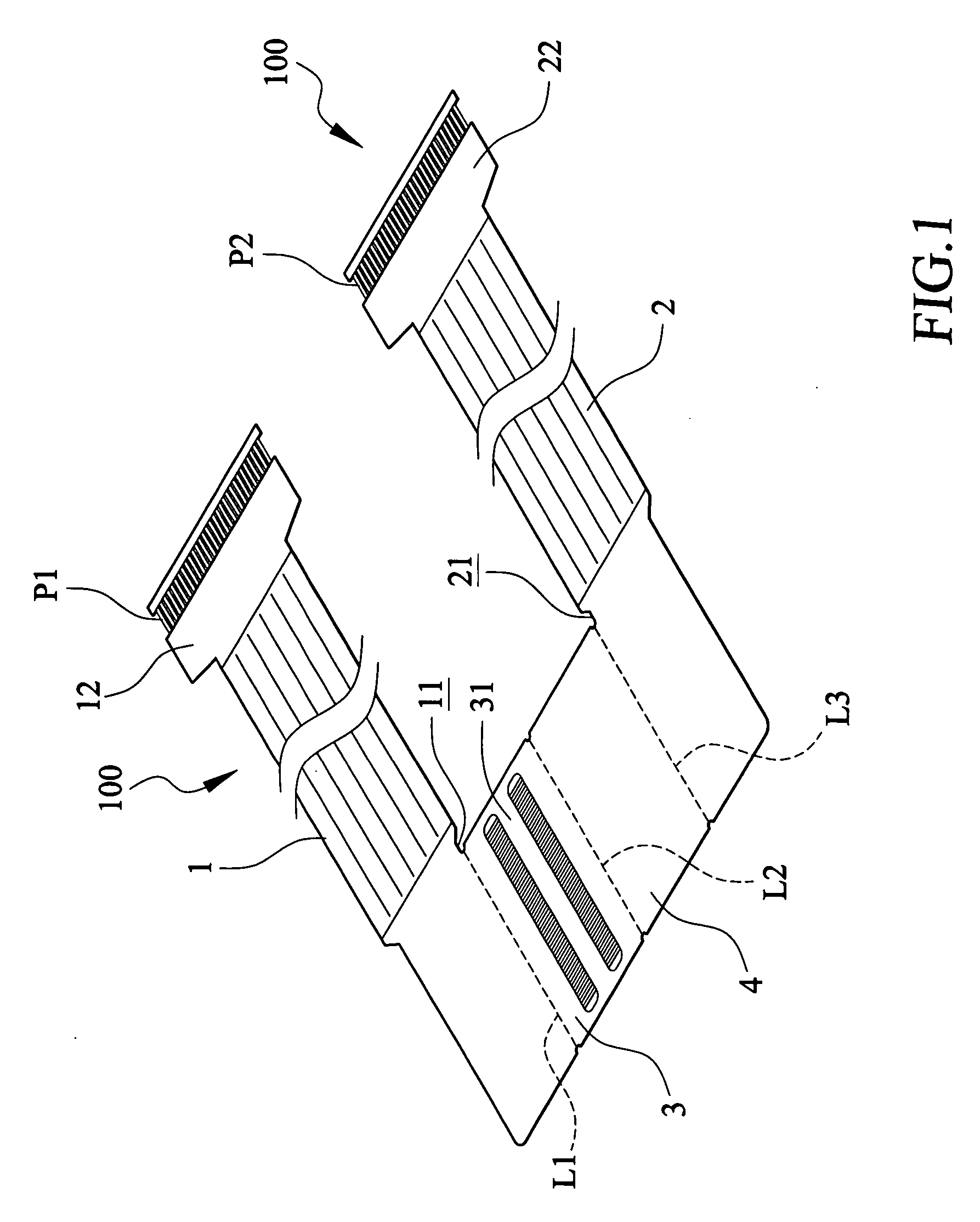 Signal transmission cable with adaptive contact pin reference