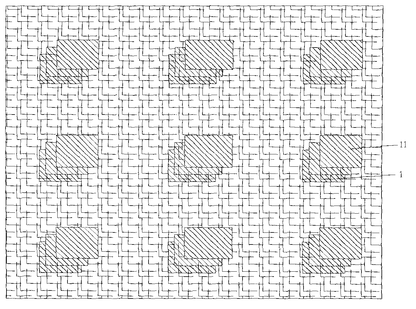 Elastic fabric with composite mesh layers