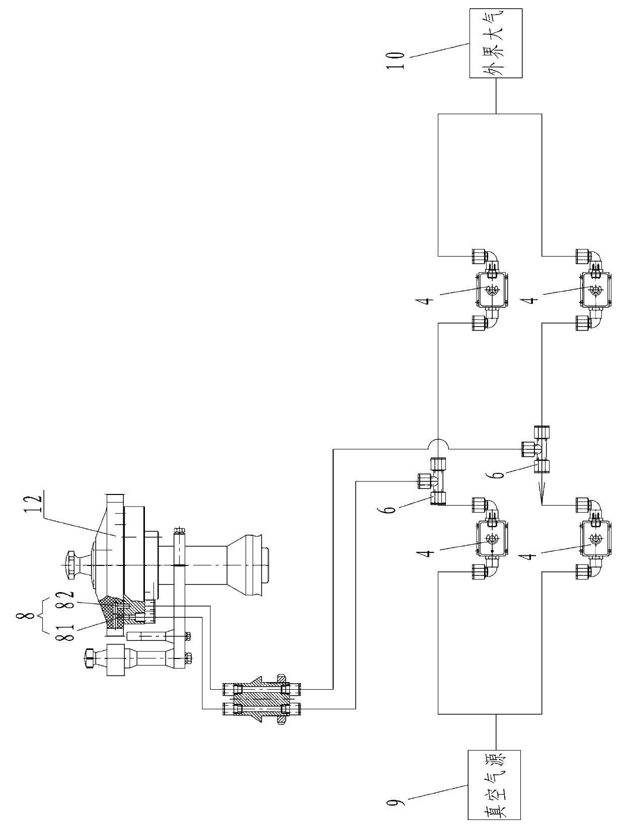 Poked wheel part and poked wheel bottle delivering device