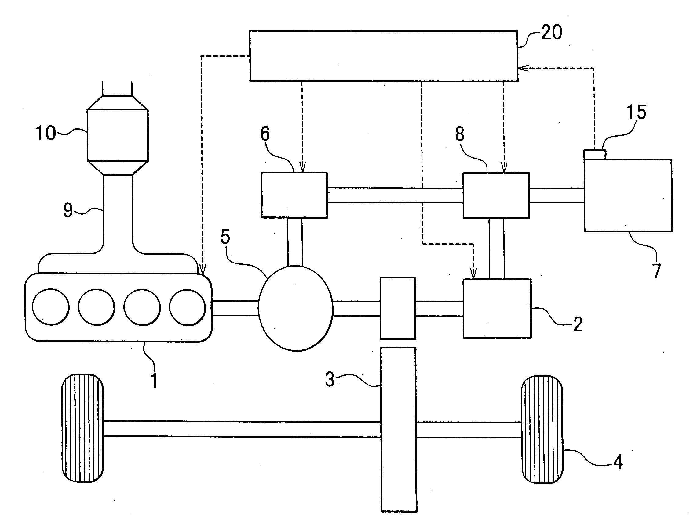 Control device for hybrid vehicle and control method therefor