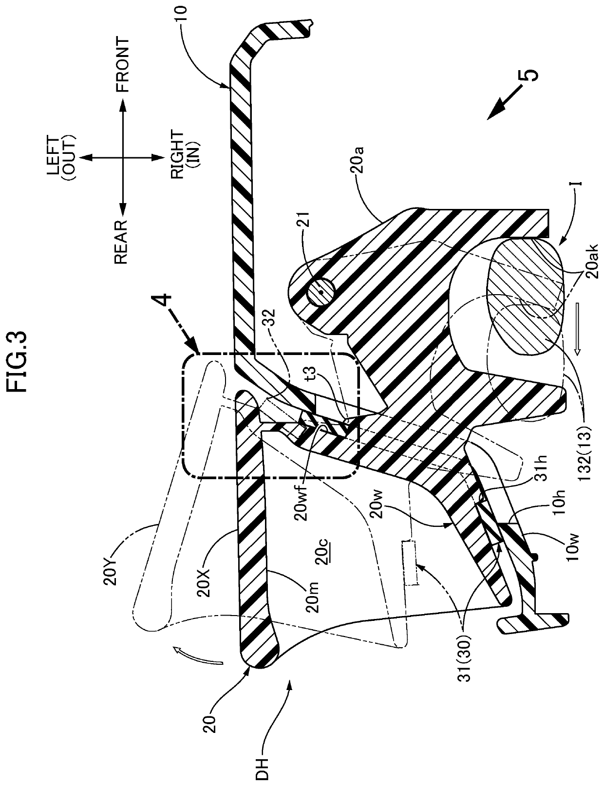 Door handle device for vehicle