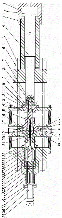 Metal plastic extrusion forming host machine