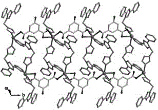 pH fluorescence sensor based on cadmium-containing coordination compound, and preparation method thereof