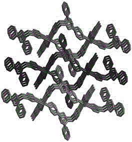 pH fluorescence sensor based on cadmium-containing coordination compound, and preparation method thereof