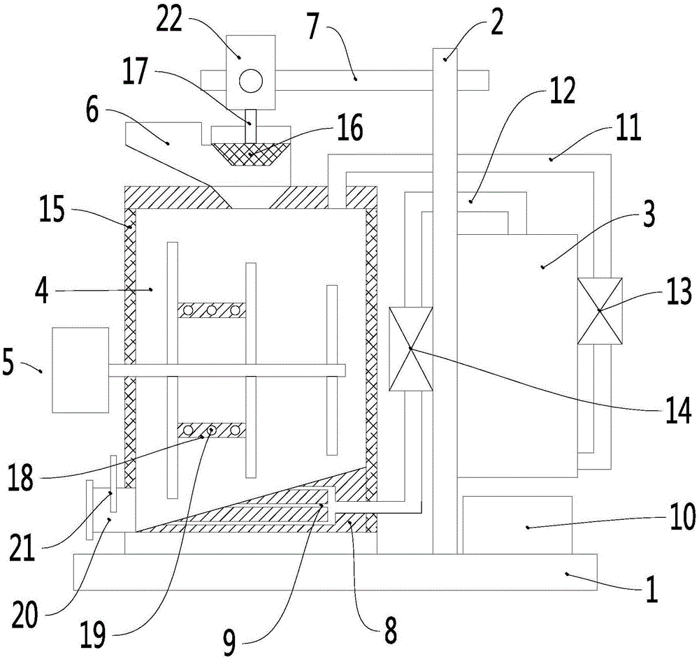 Industrial raw material dehumidifying and drying device