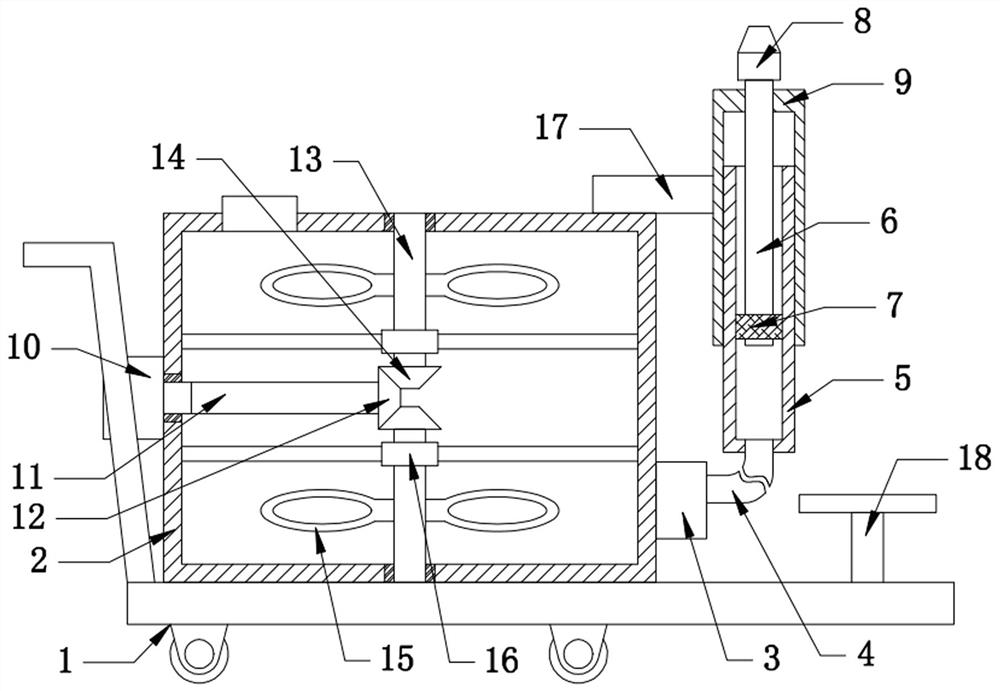 Livestock disease epidemic prevention disinfection spraying device