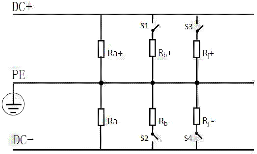 Balancing double-switching circuit and insulation detection device and method based on the same