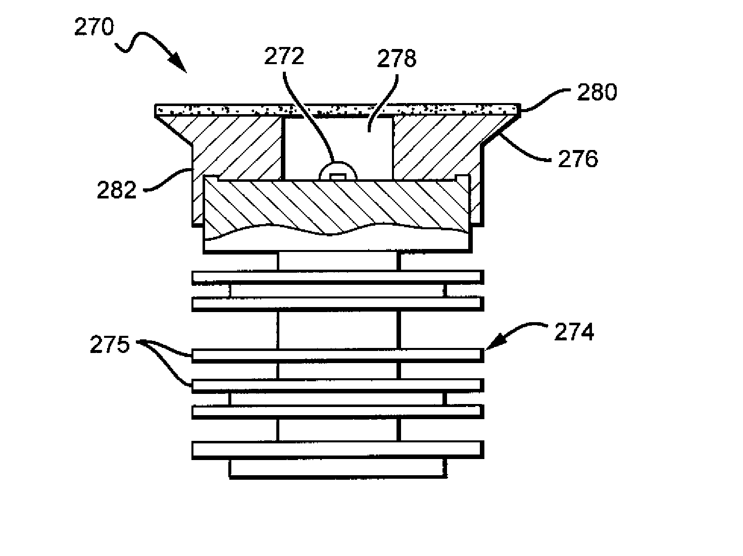 LED lamp incorporating remote phosphor with heat dissipation features