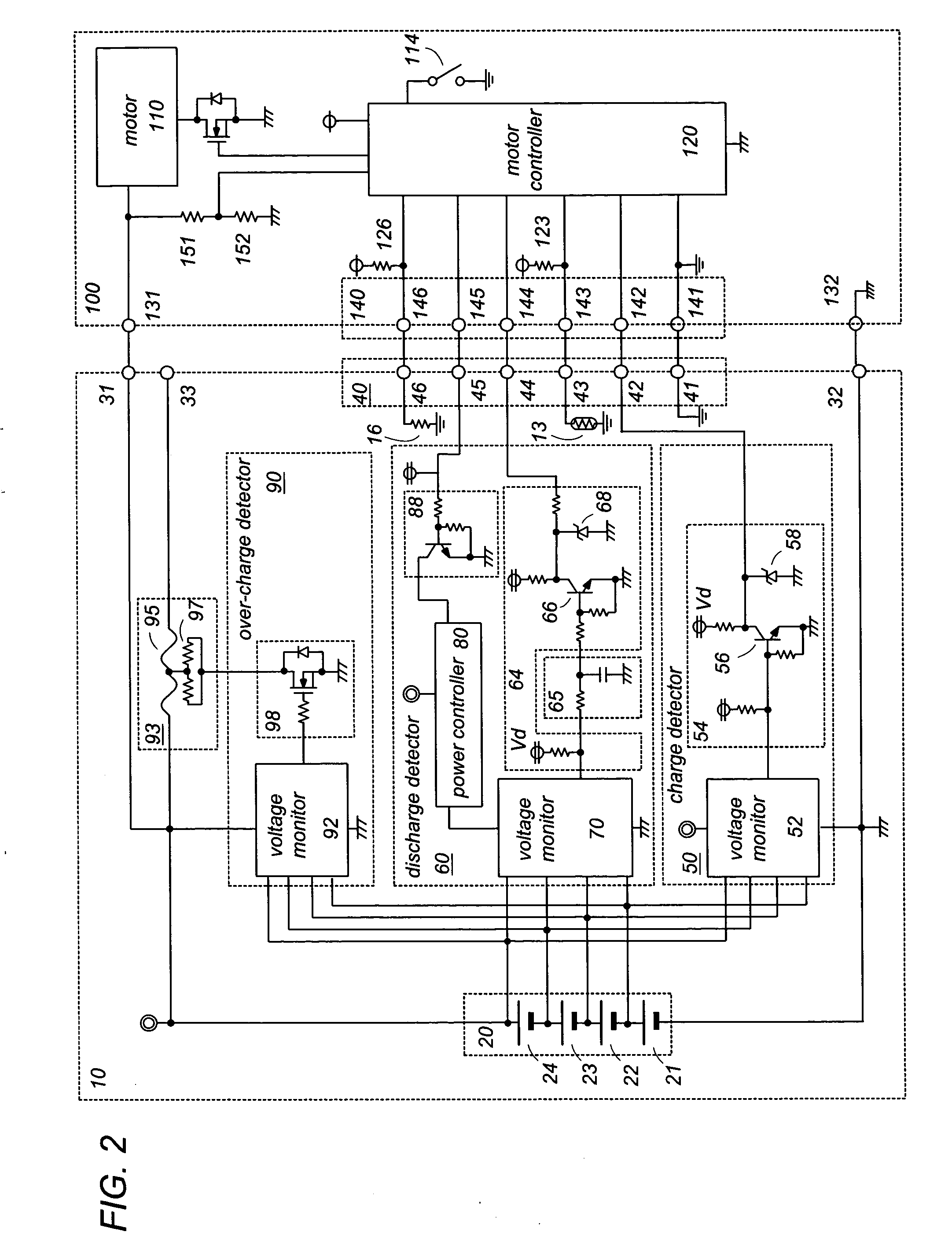 Rechargeable battery pack for a power tool