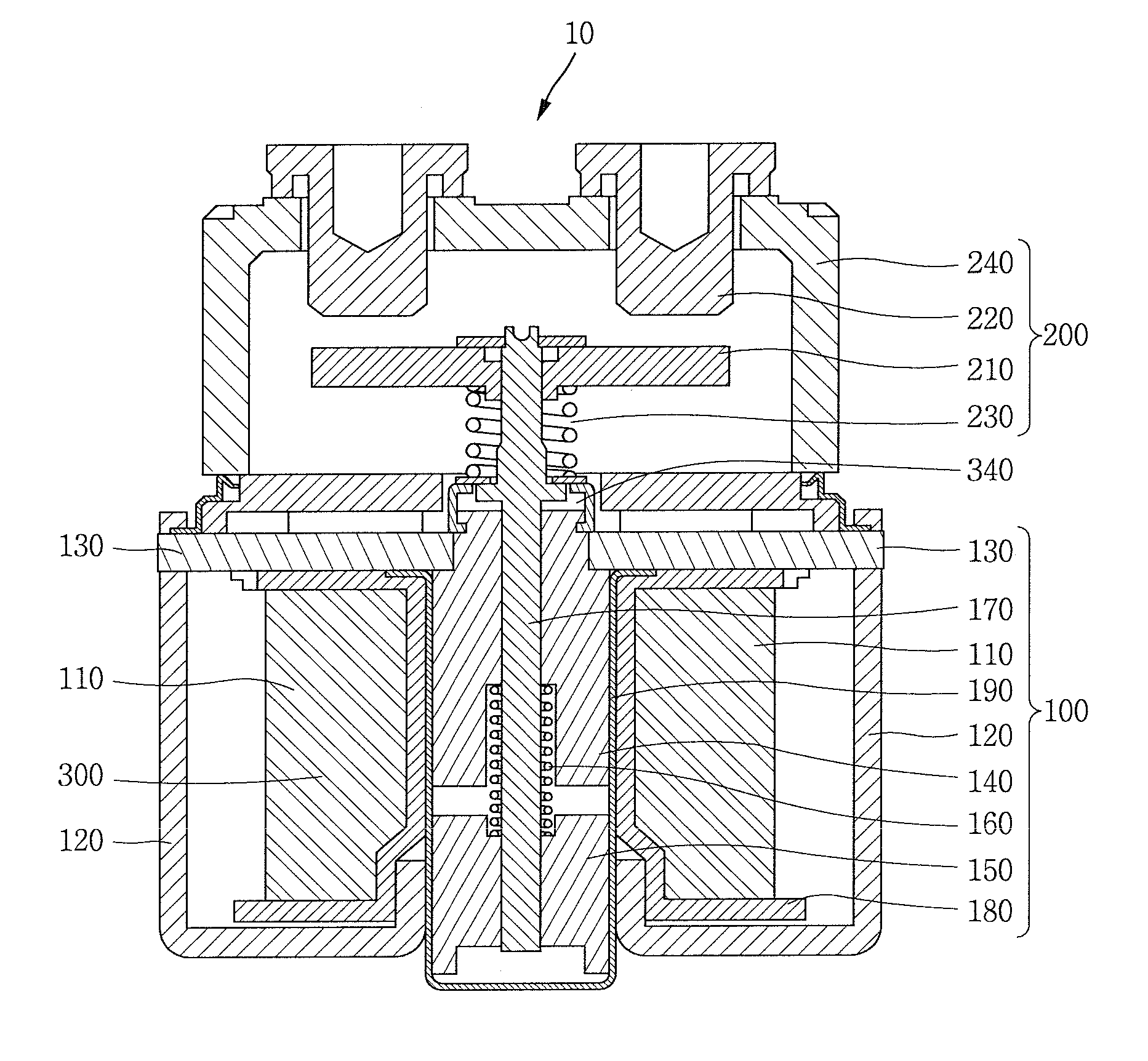 Noise decreasing type electromagnetic switch