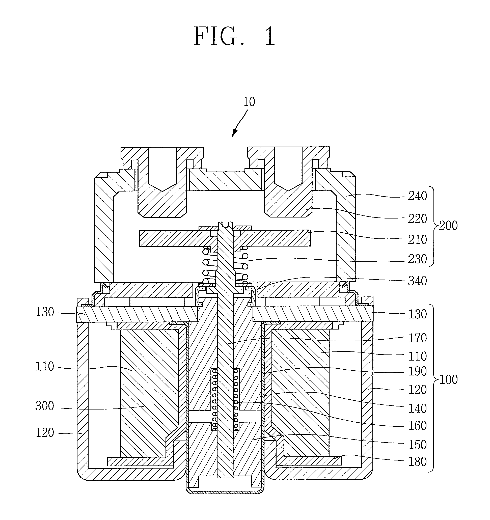 Noise decreasing type electromagnetic switch