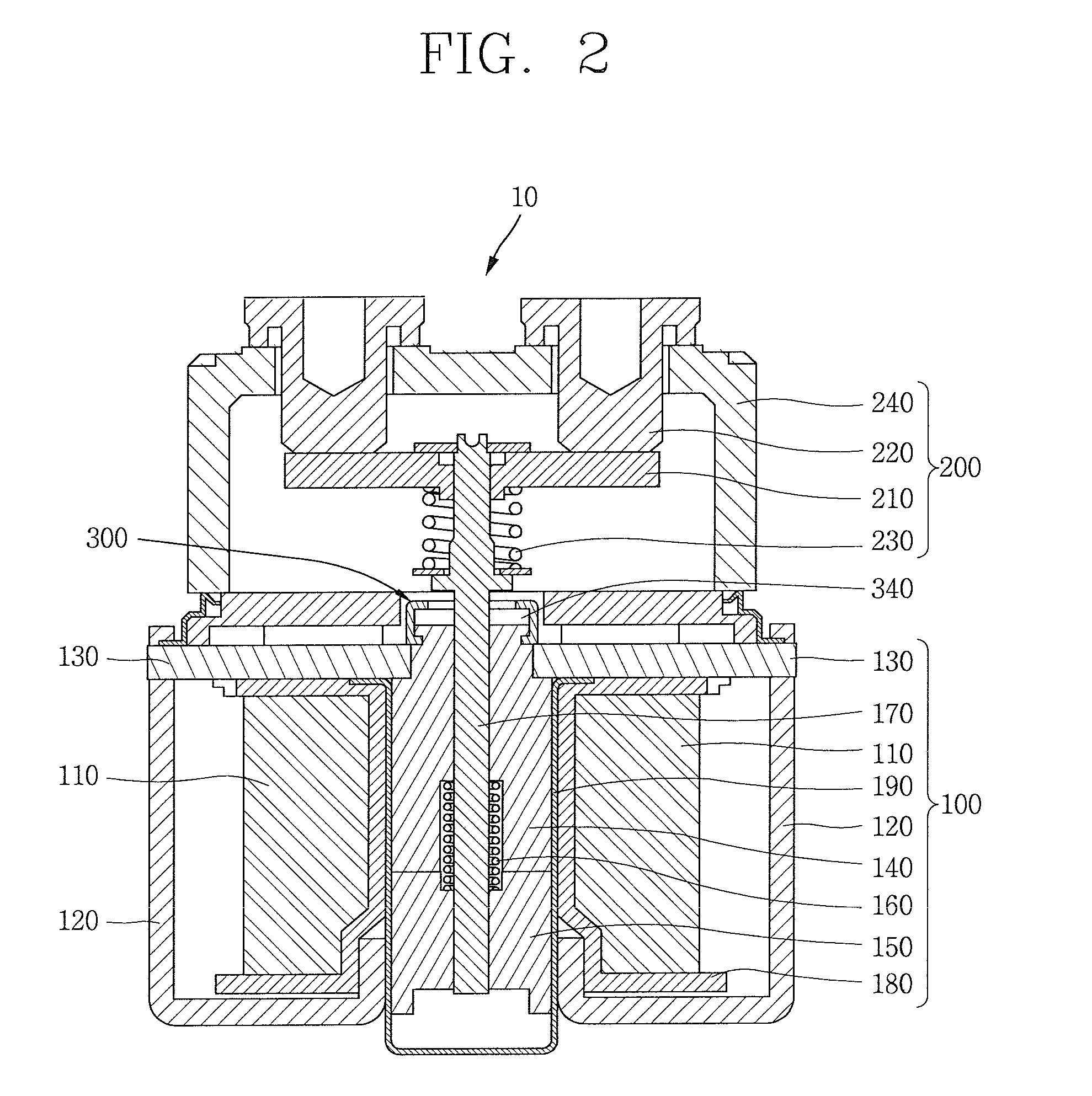 Noise decreasing type electromagnetic switch