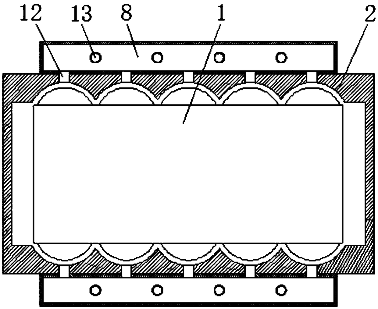 Engine cylinder body cooling flow guide system