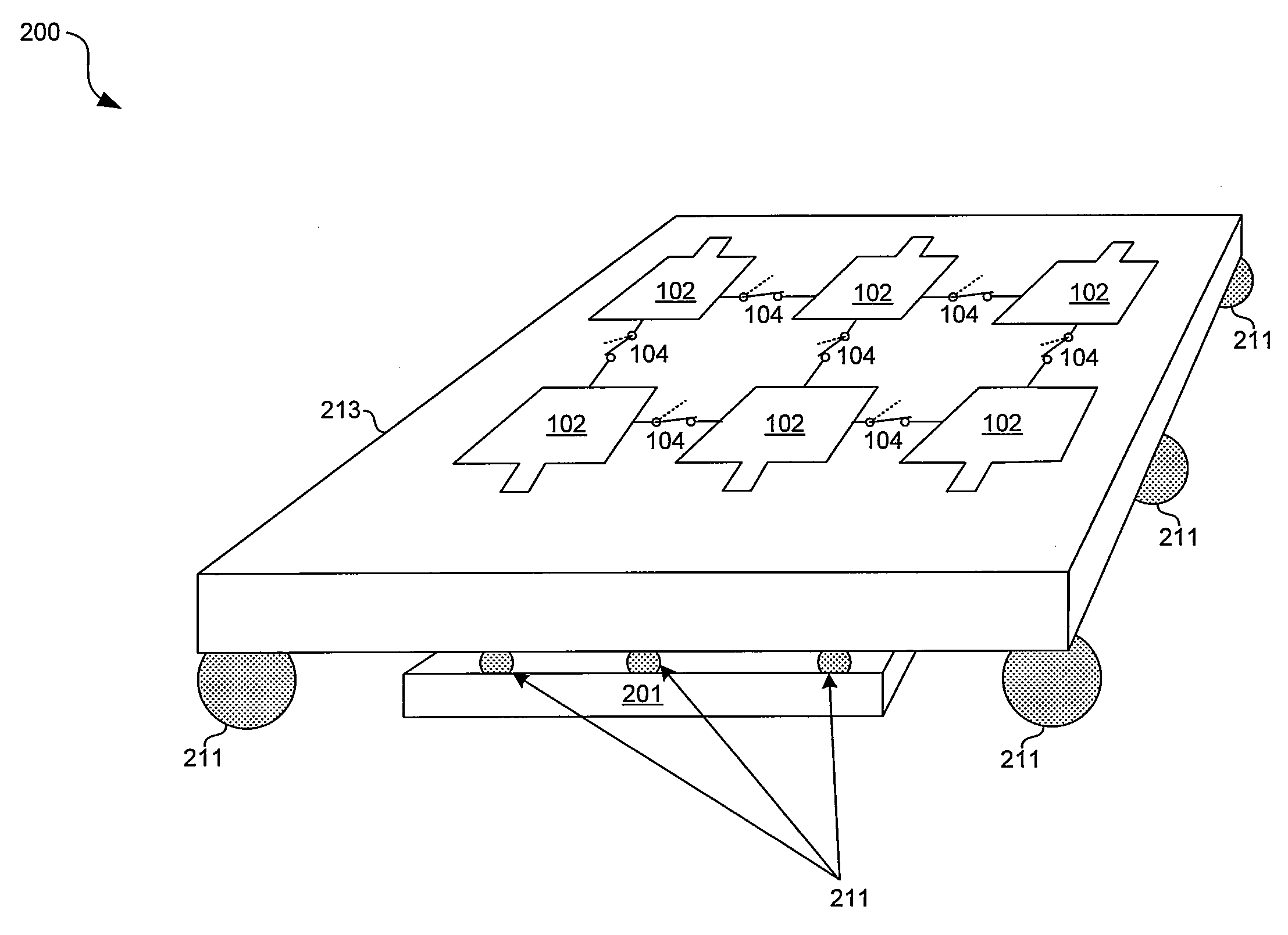 Method and system for configurable antenna in an integrated circuit package