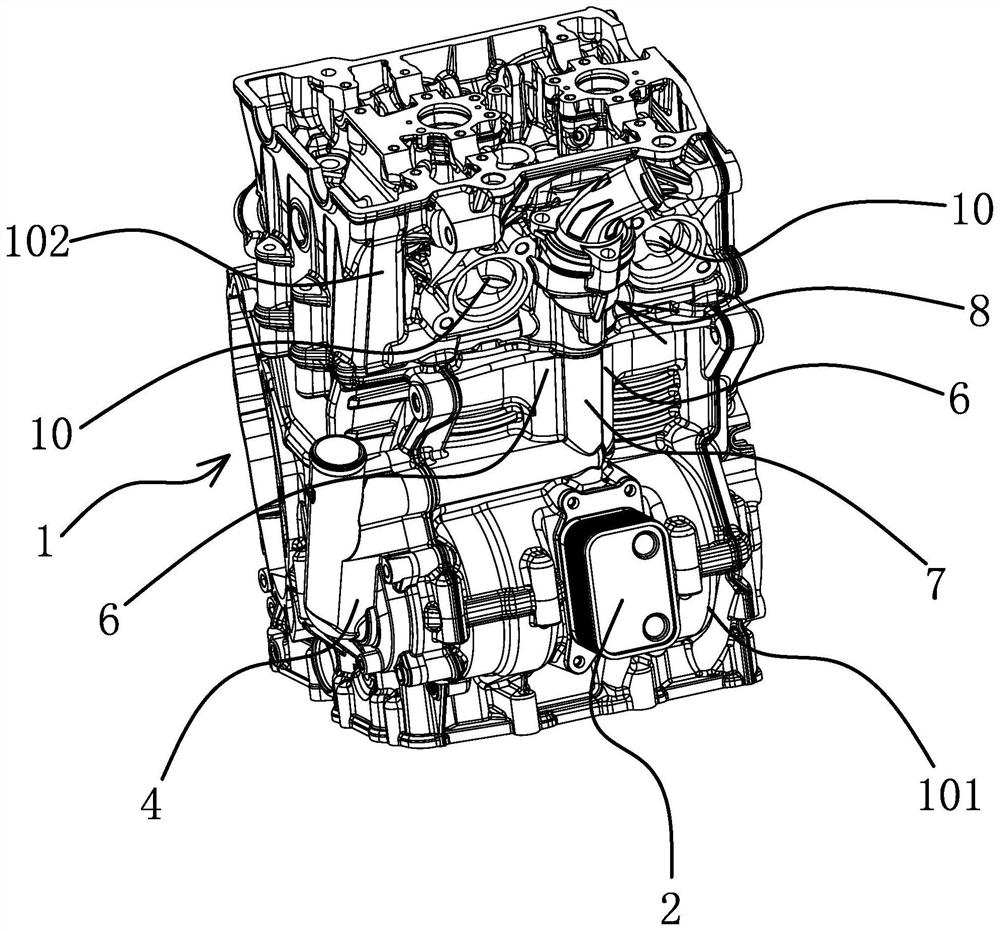 Water-cooling system of motorcycle engine