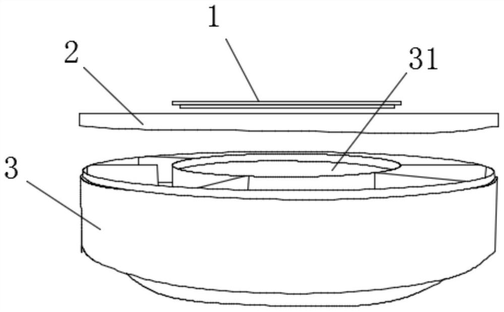 Upper part filter with food feeding function and aquarium