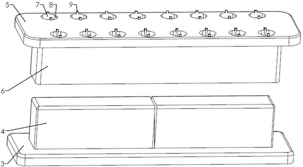 Combined type magnetic frame