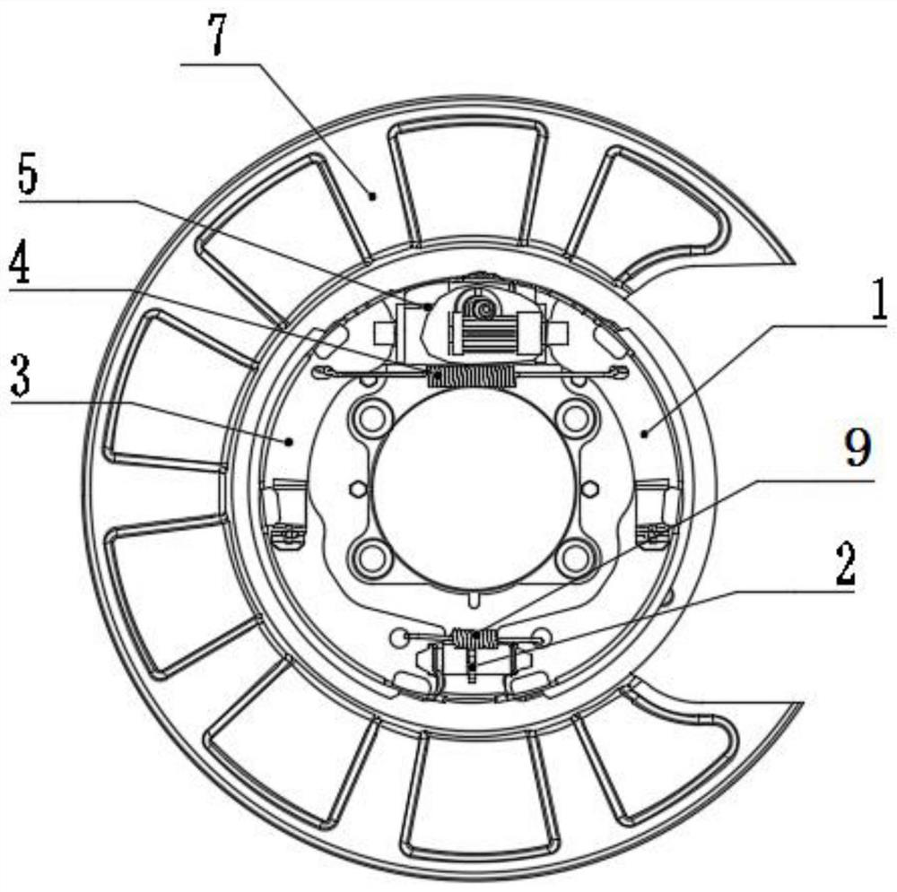 Motor driven drum type parking brake