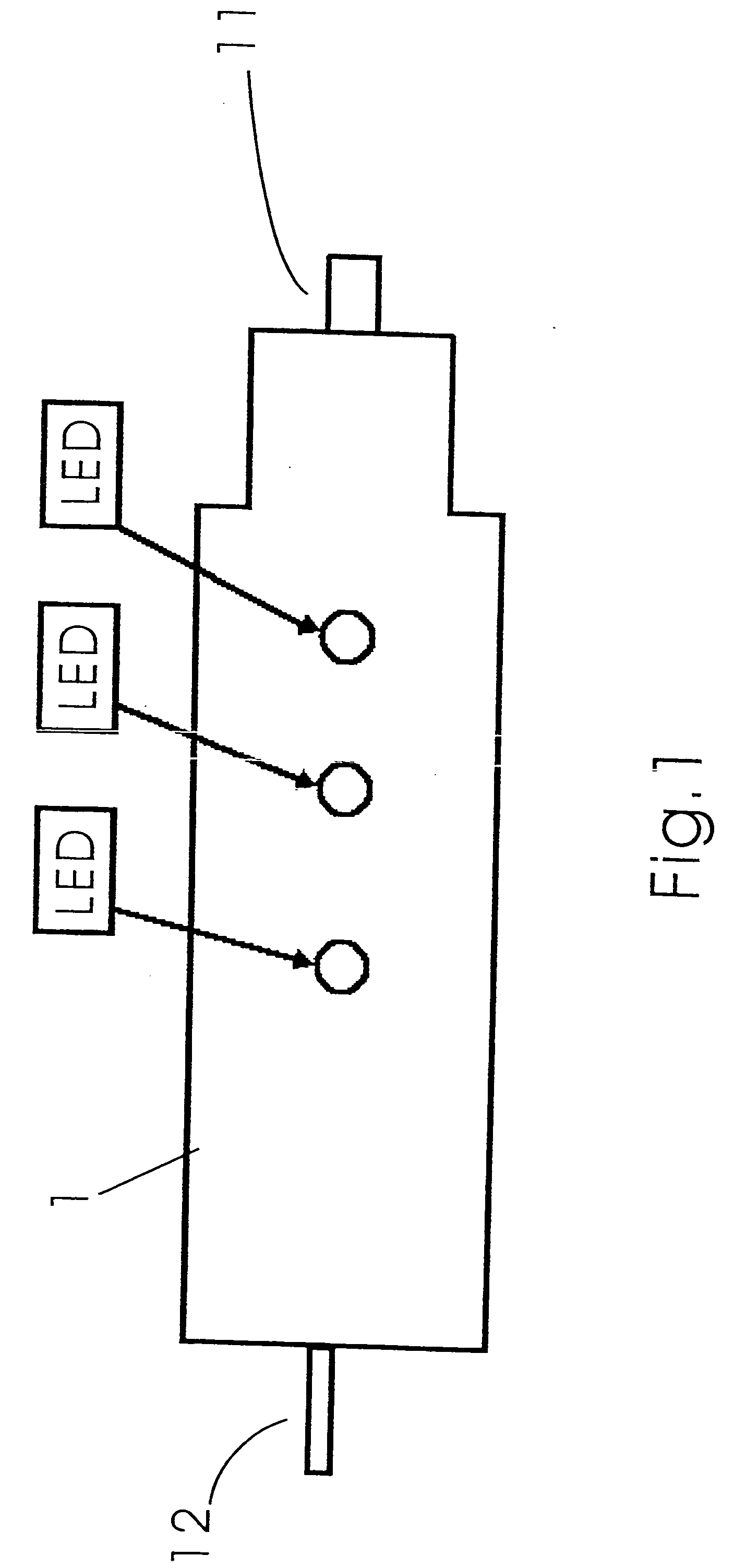 Automotive-use charger flashing light array