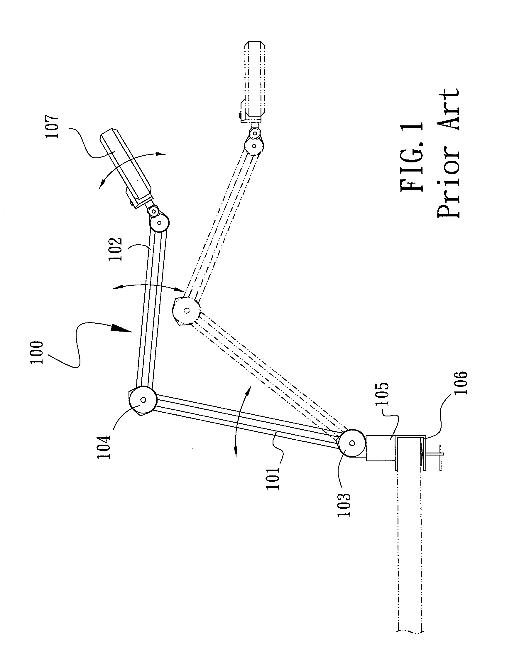 Adjustable sructure for lamp stand