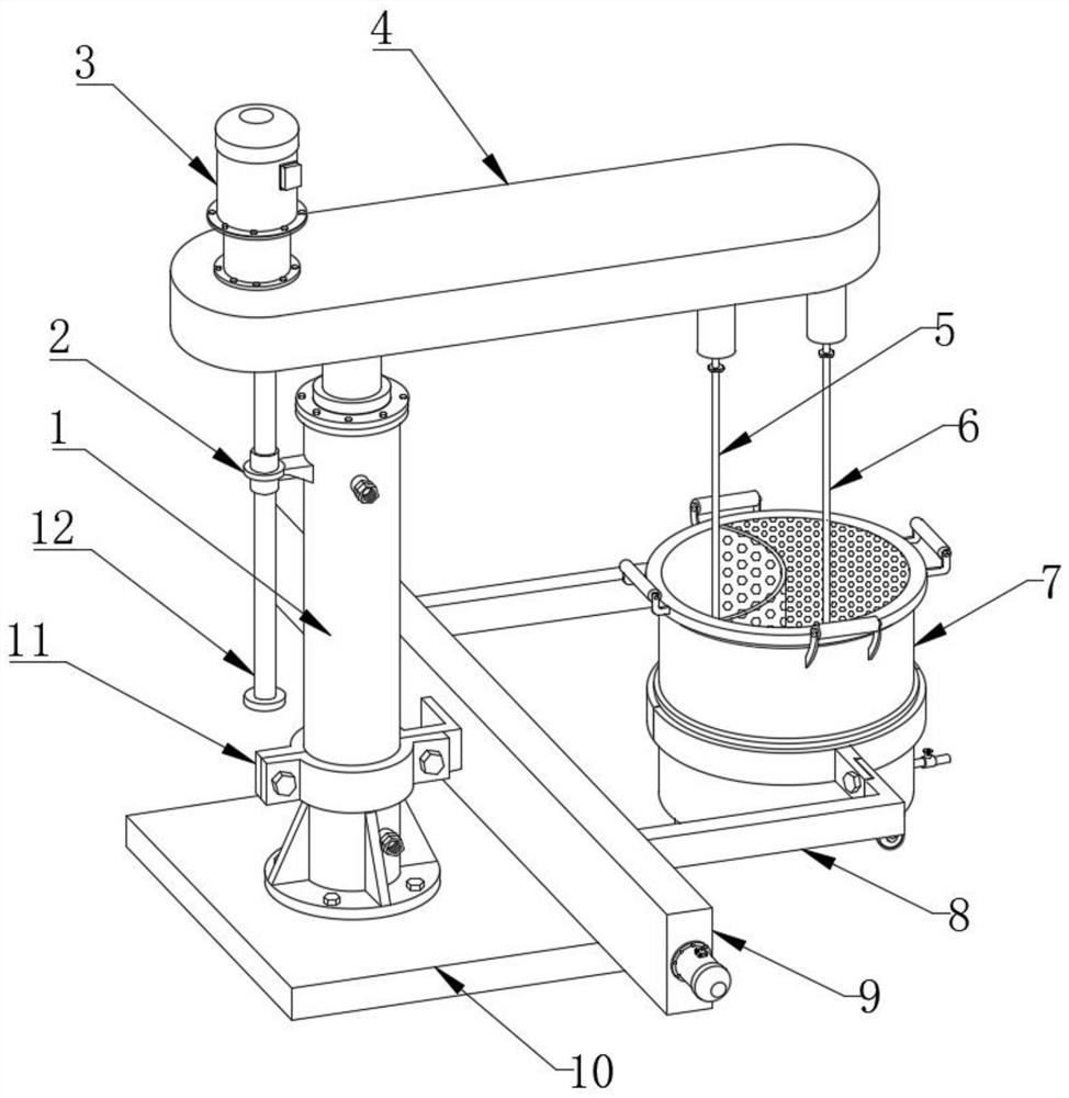 Anti-blocking water-based paint dispersing and filtering device