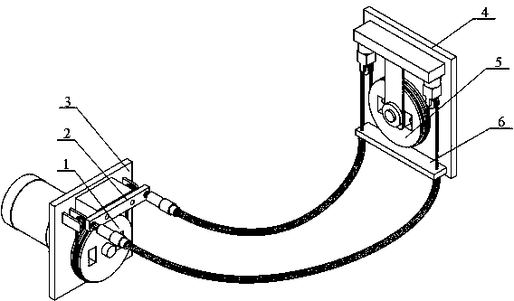 Force bearing hose-based flexible cable transmission mechanism