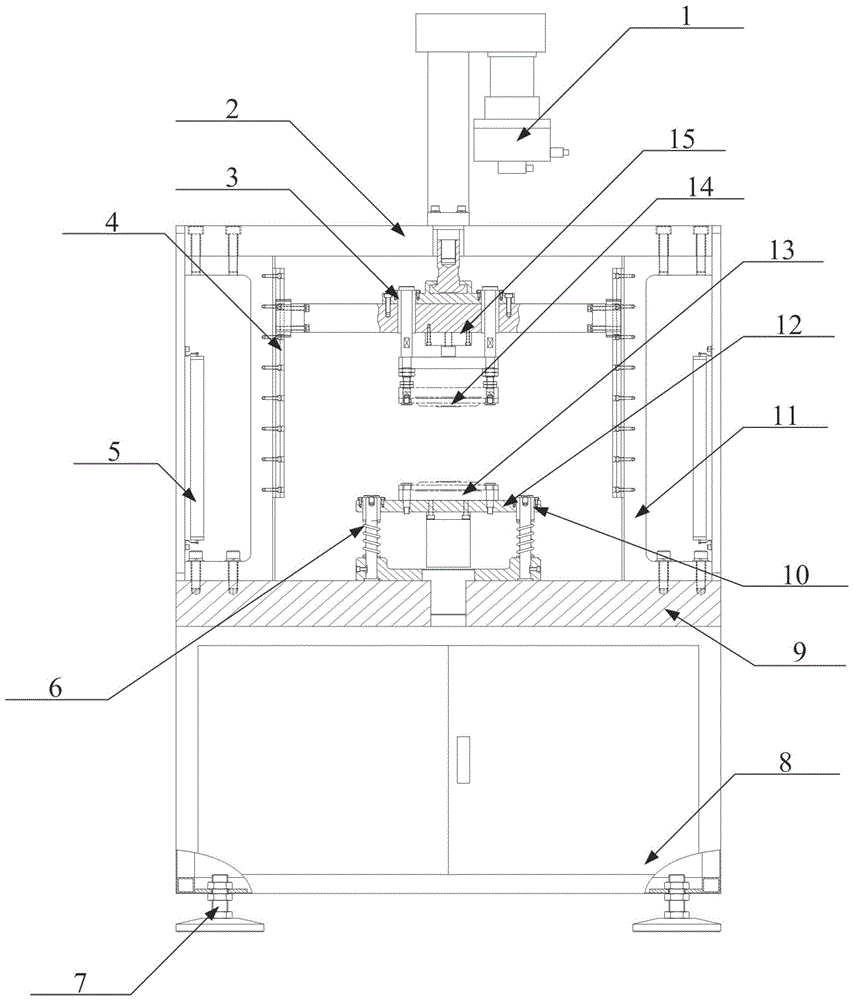 Precise optical element one-step forming processing device and its process