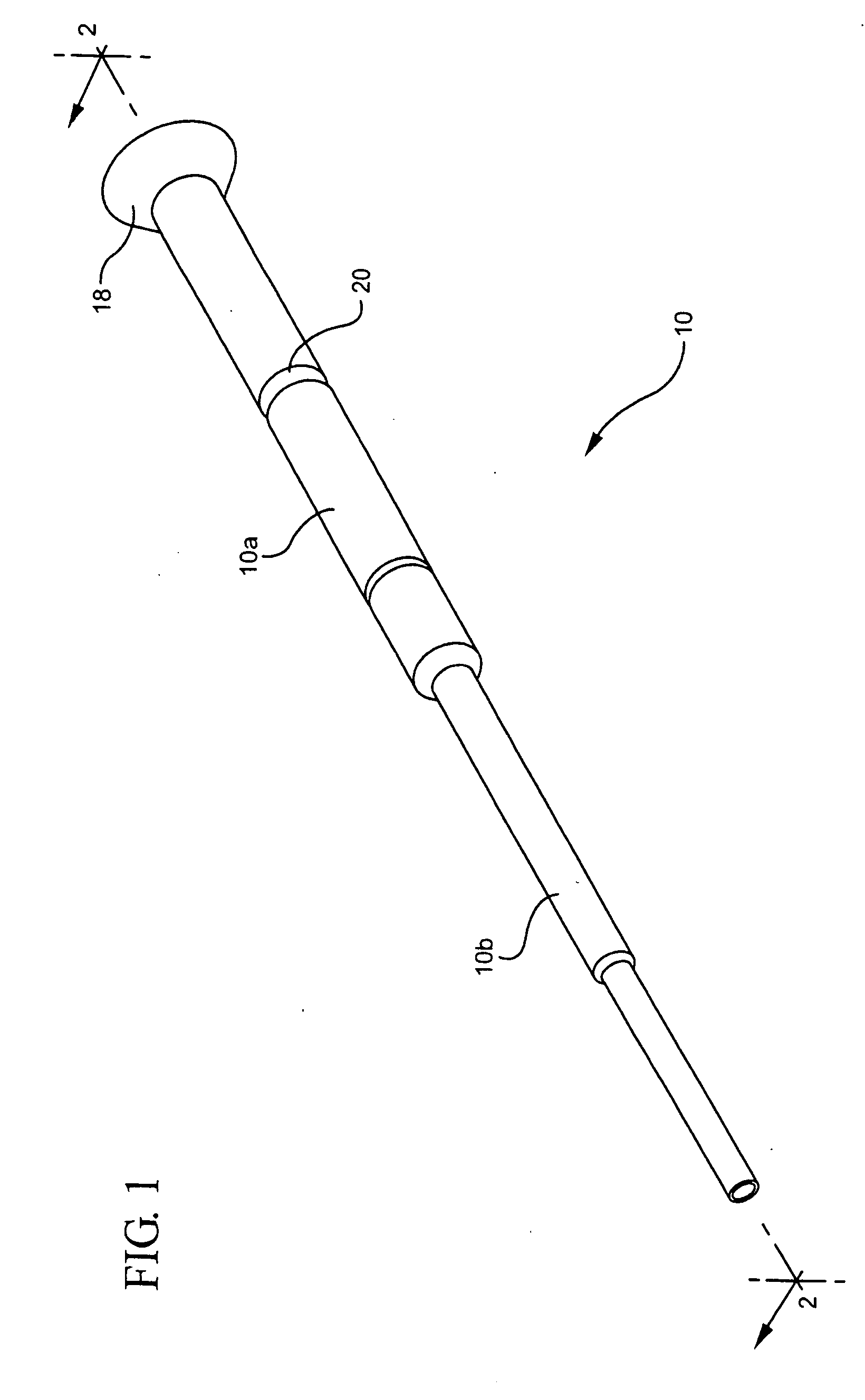 Hollow needle for obturating dental cavities