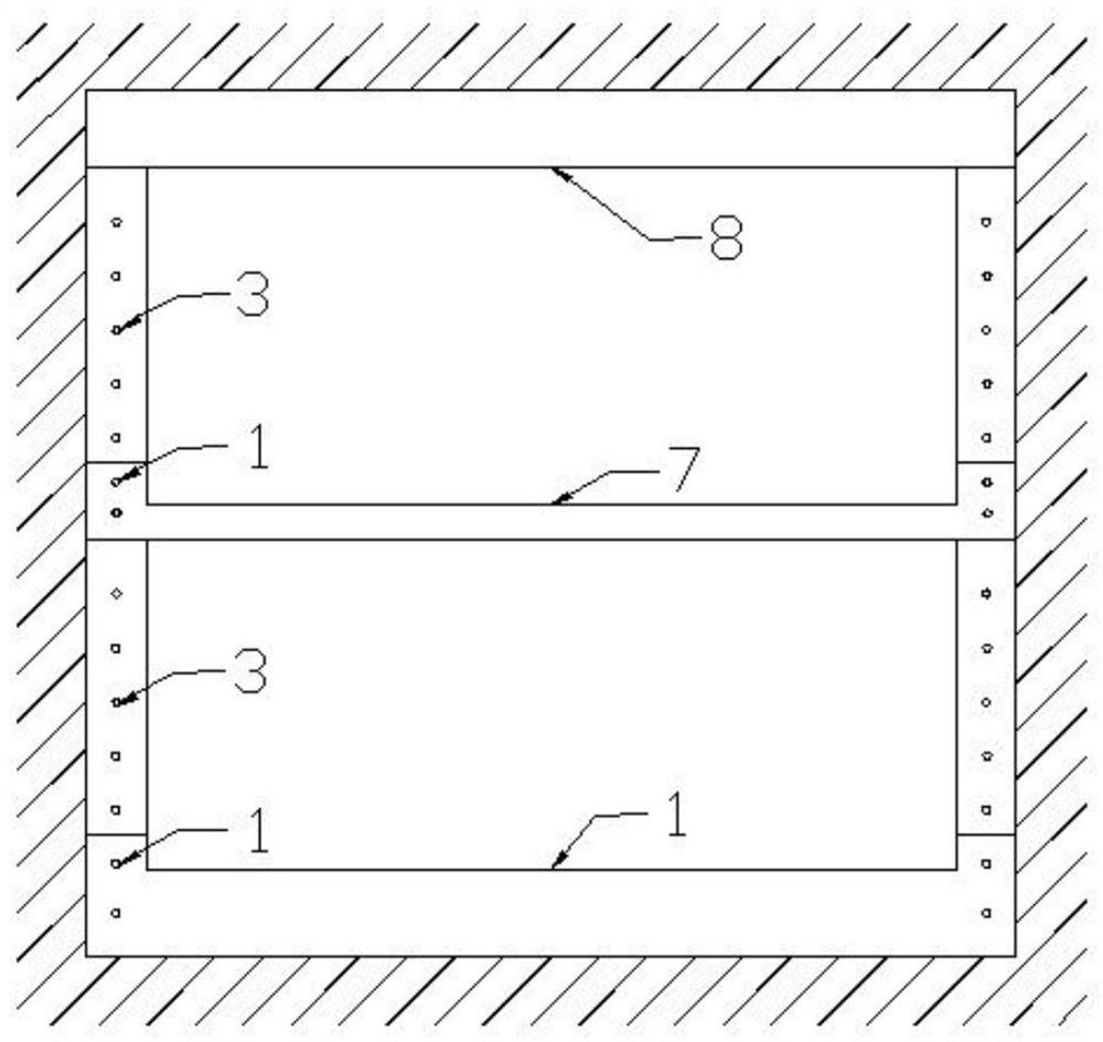 A construction method for anti-cracking of side wall structure of underground rail transit