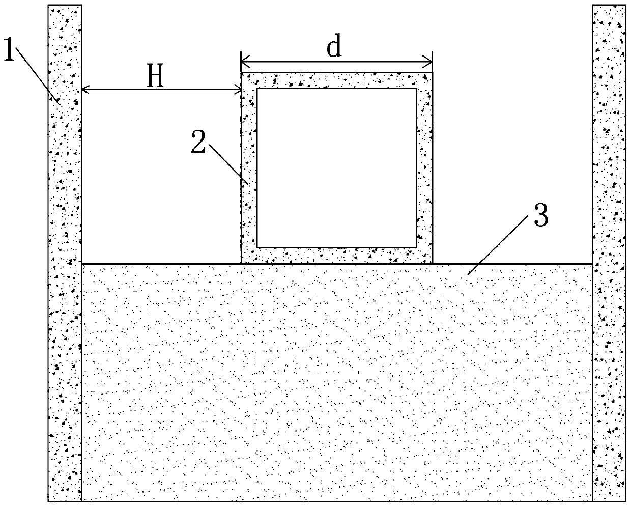 Existing pipe gallery underground space and supporting structure thereof and construction method of supporting structure