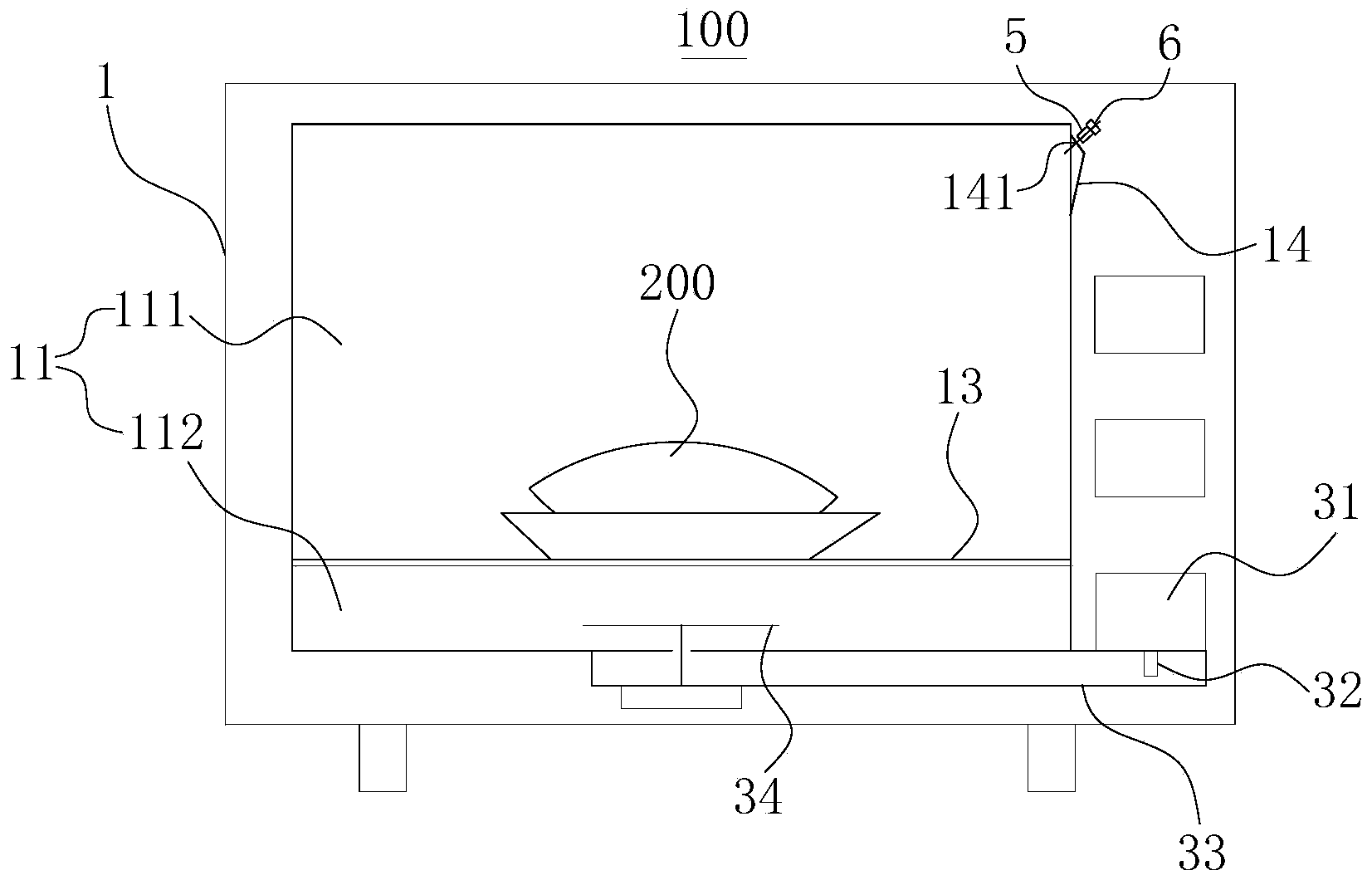 Microwave oven food thawing control method and microwave oven