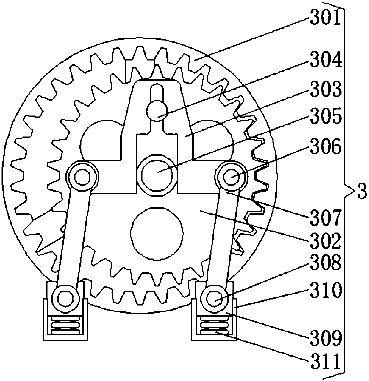 Organic fertilizer processing apparatus with linkage-power anti-blocking function and quantity controlled crushing function