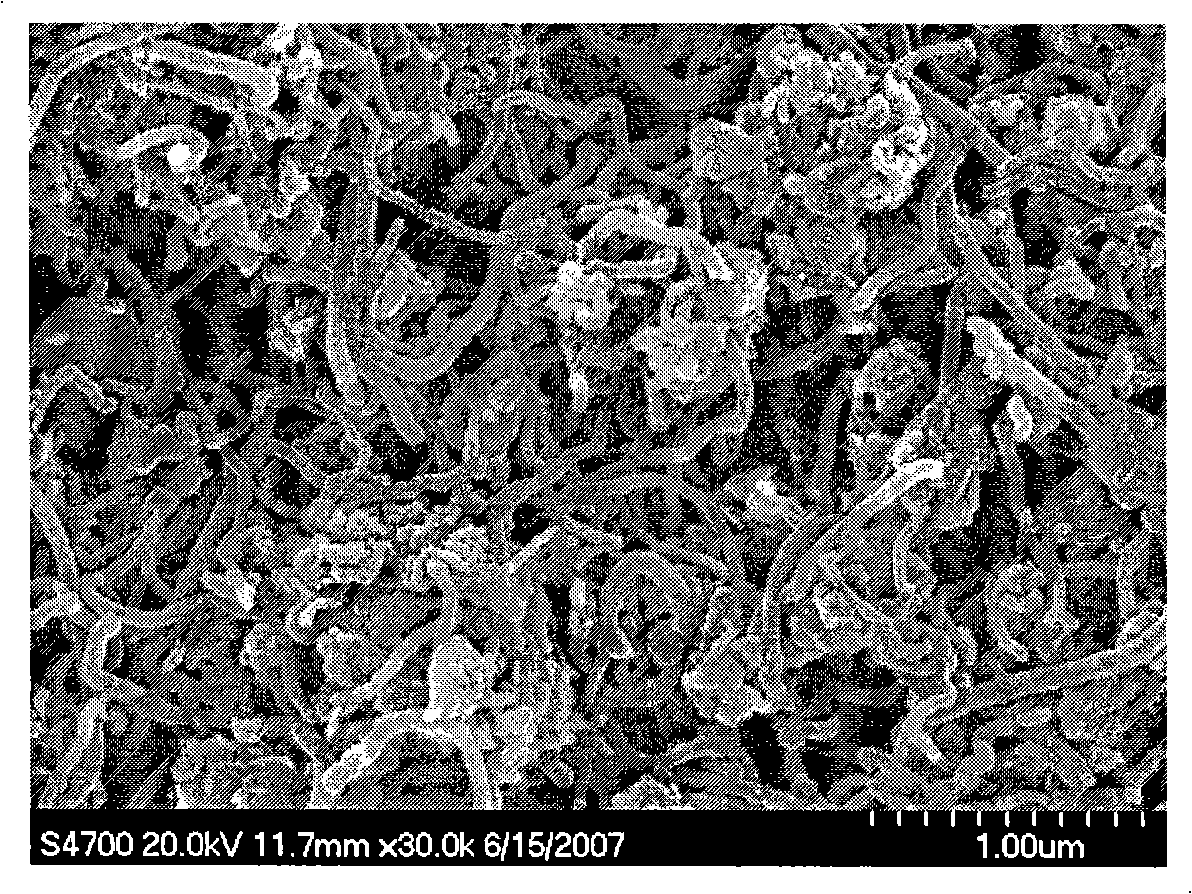 Carbon nano-tube composite material and uses for photocatalysis degradation