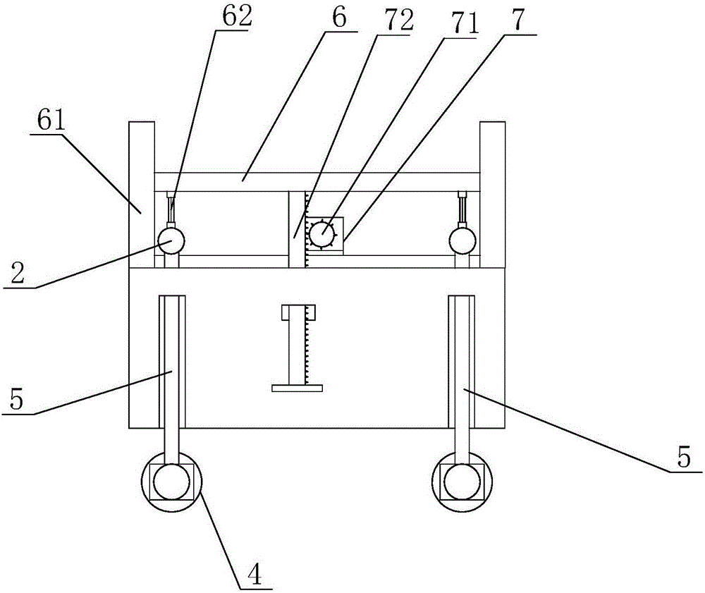 Novel trolley capable of moving forwards in desert