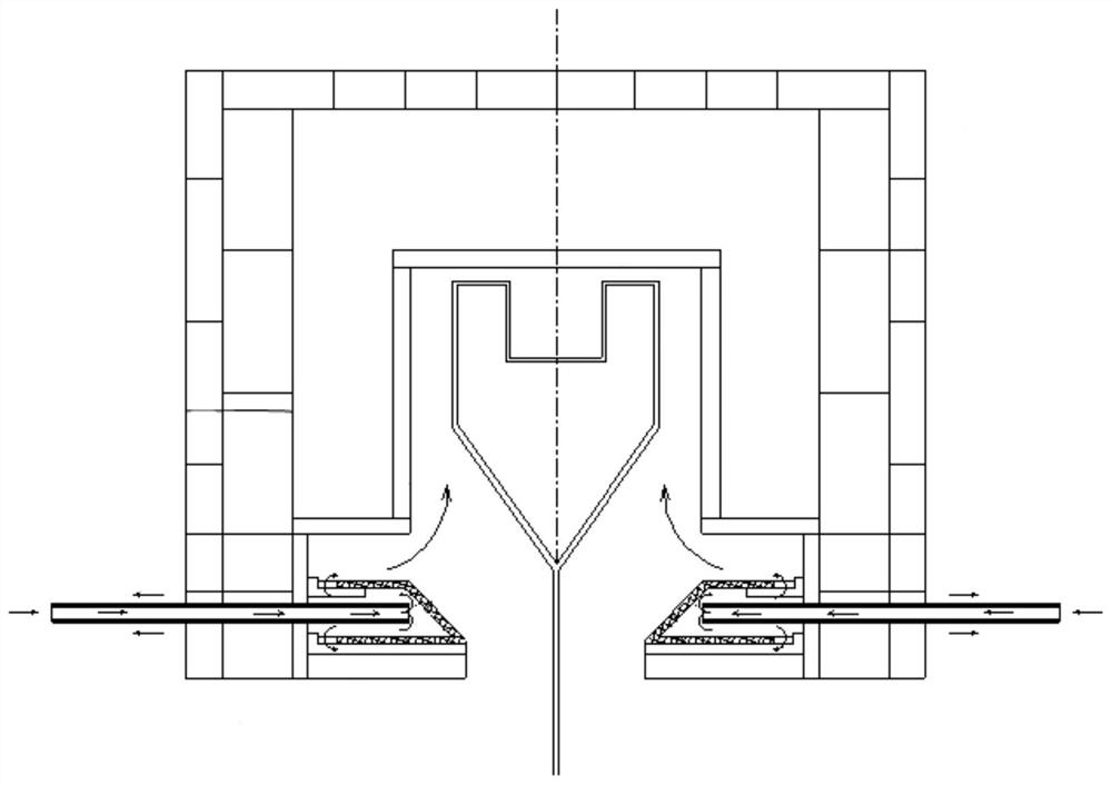 Device and method for controlling forming thickness of glass substrate by overflow method