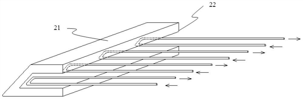 Device and method for controlling forming thickness of glass substrate by overflow method