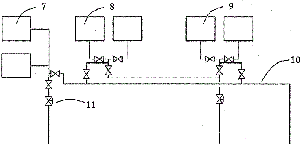 Compressed air micro heat dryer tail gas treatment device