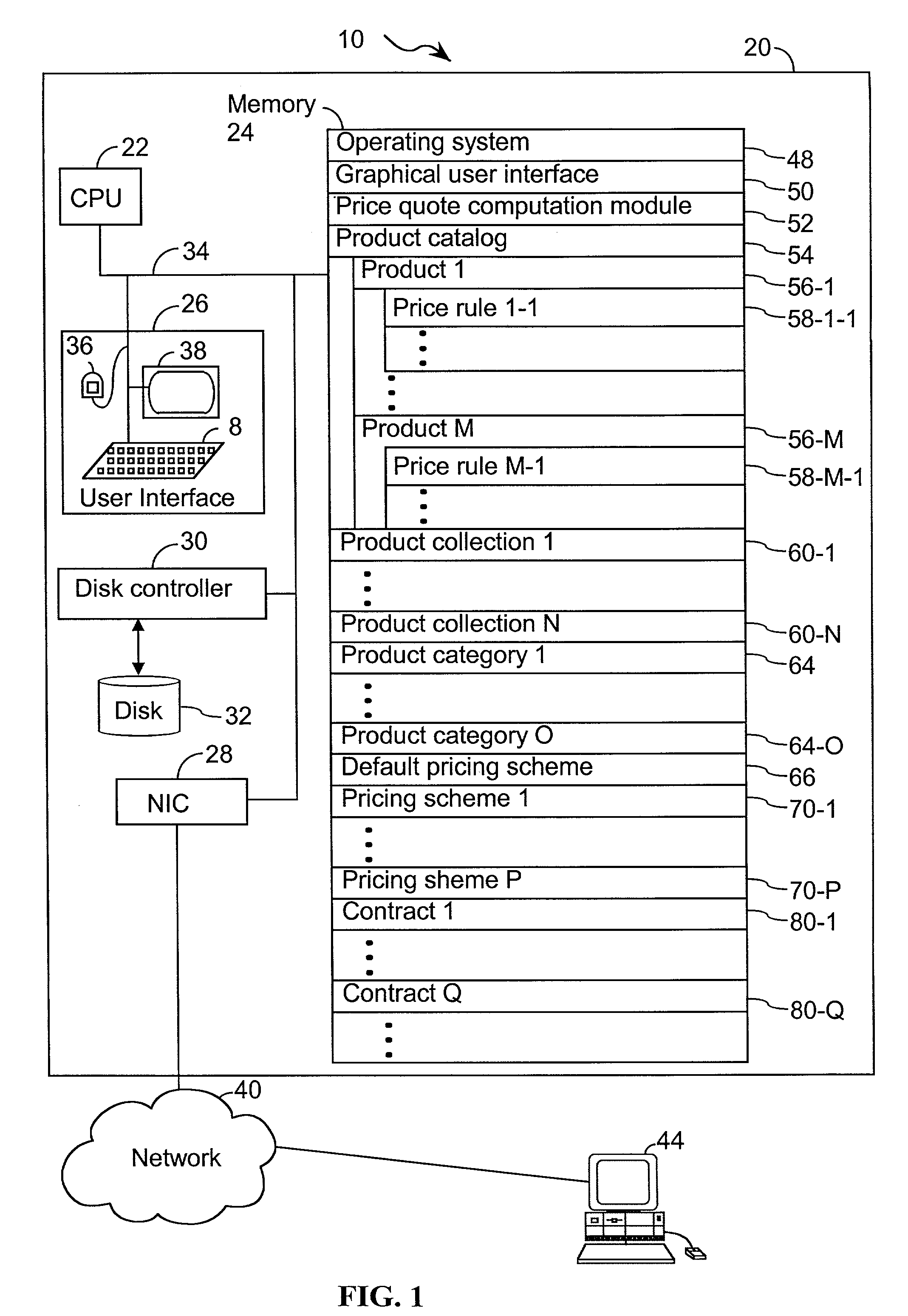 Rule-based system for determining price adjustments in a product catalog