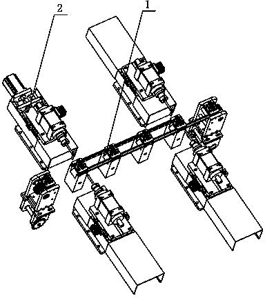 Conveying and punching device special for lock cylinders