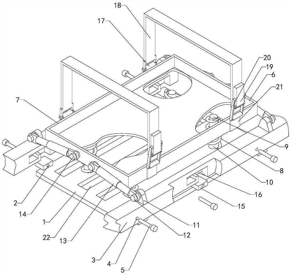 Automobile storage battery box support