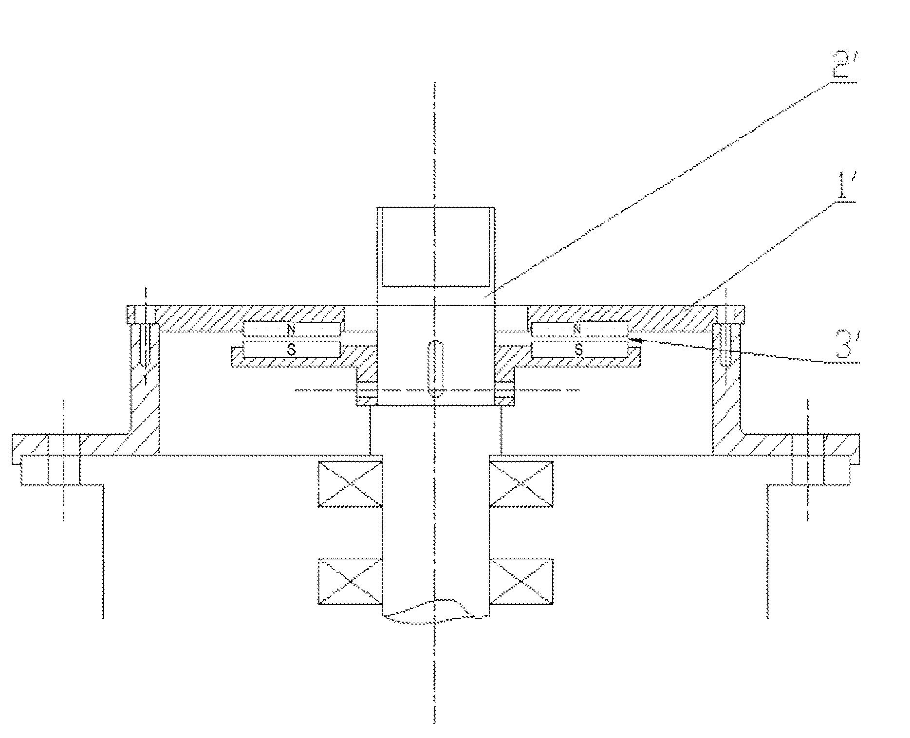 Axial permanent magnetic suspension bearing having micro-friction or no friction of pivot point