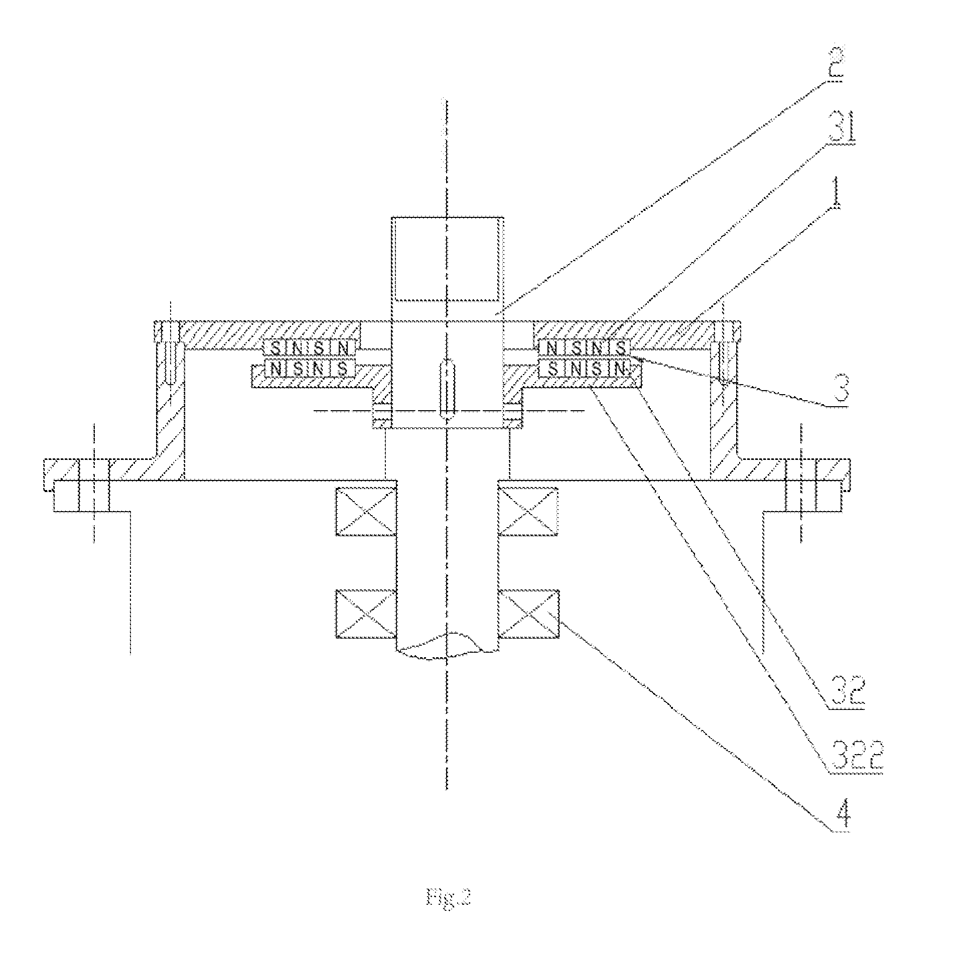 Axial permanent magnetic suspension bearing having micro-friction or no friction of pivot point