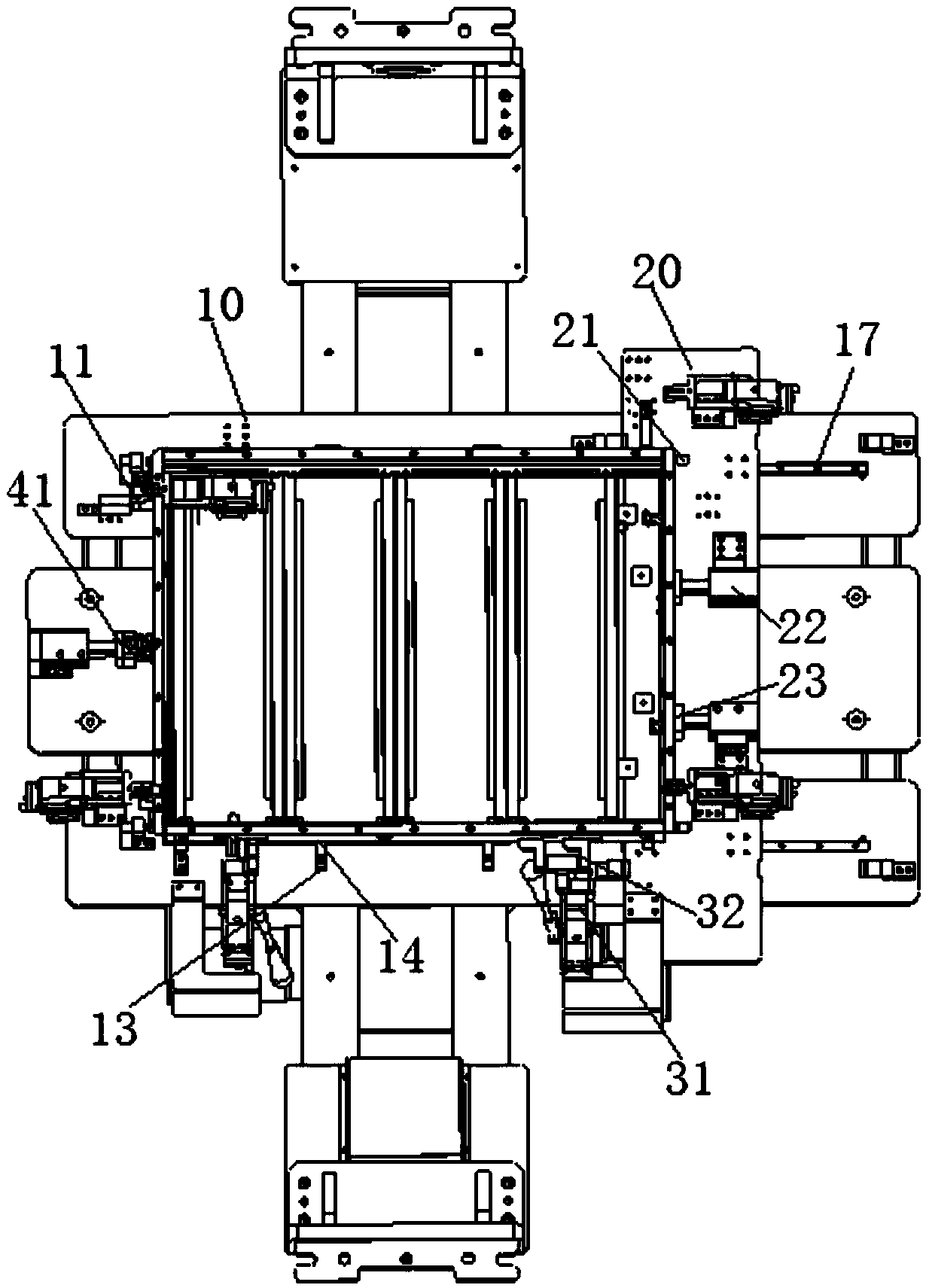 Flexible welding jig of automobile battery tray