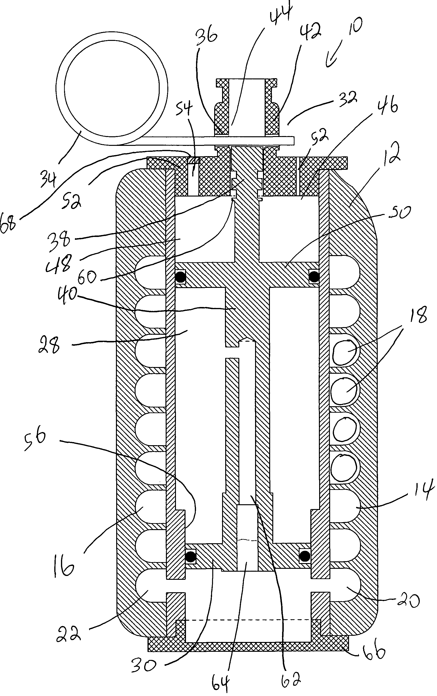 Reusable pellet shooting grenade