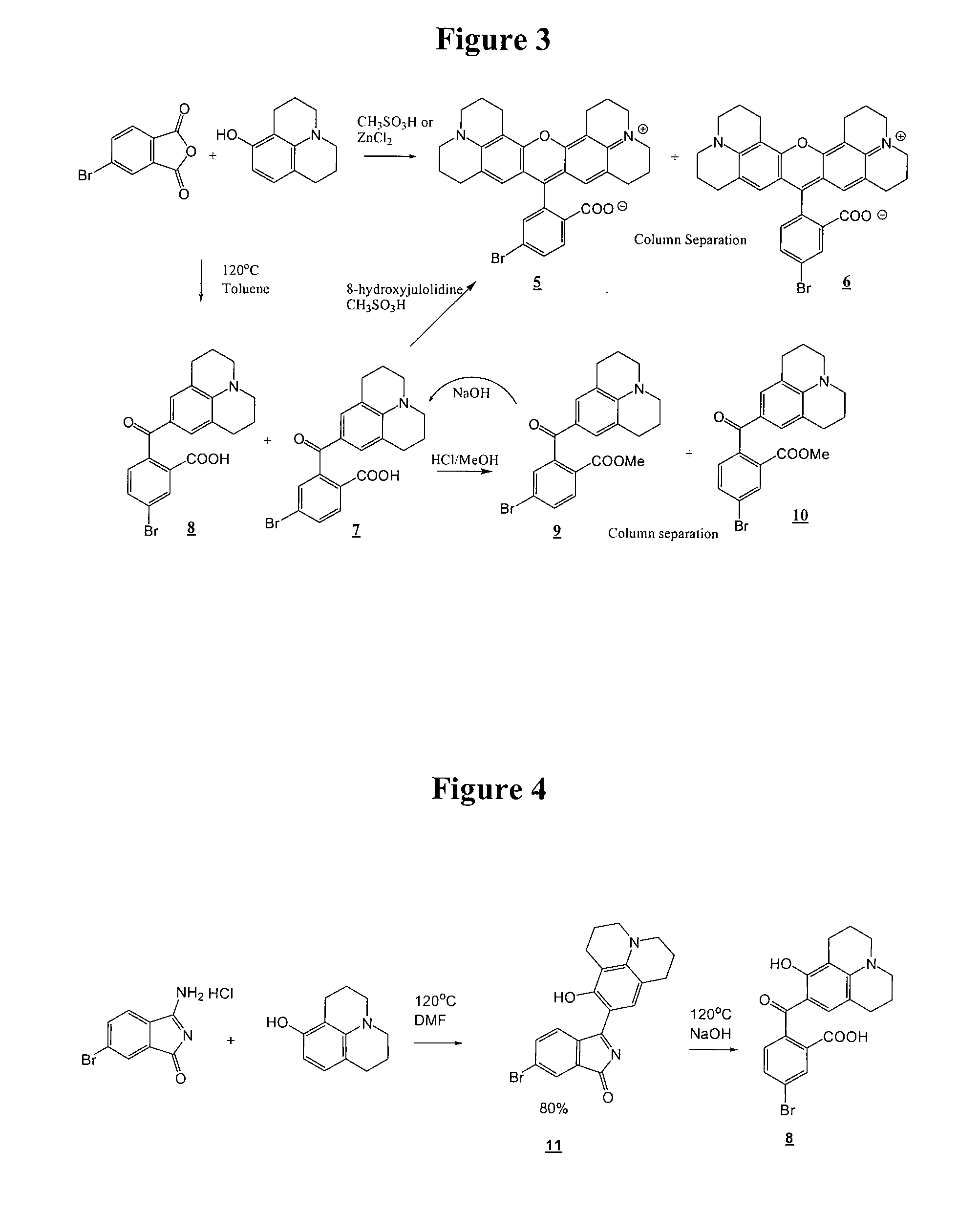 Amide-substituted xanthene dyes