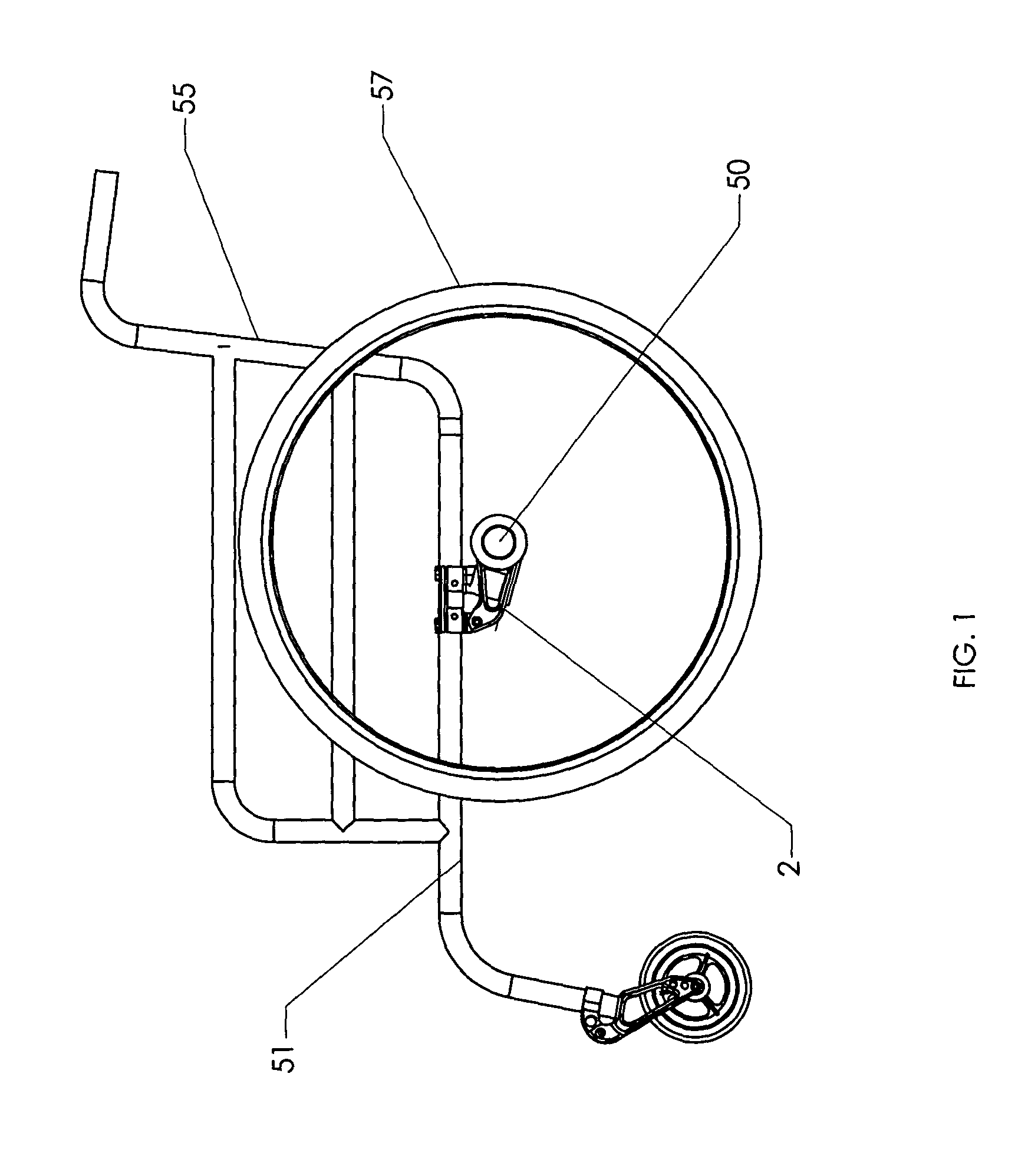 Rear suspension for wheelchair