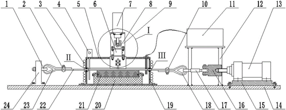 Device and method for monitoring friction and corrosion fatigue damage to twisted type lifting steel wire rope of super deep vertical shaft